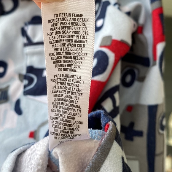 Carter’s Pajama (just the) Top, blue w/ rescue vehicles, 4T. - Picture 4 of 5